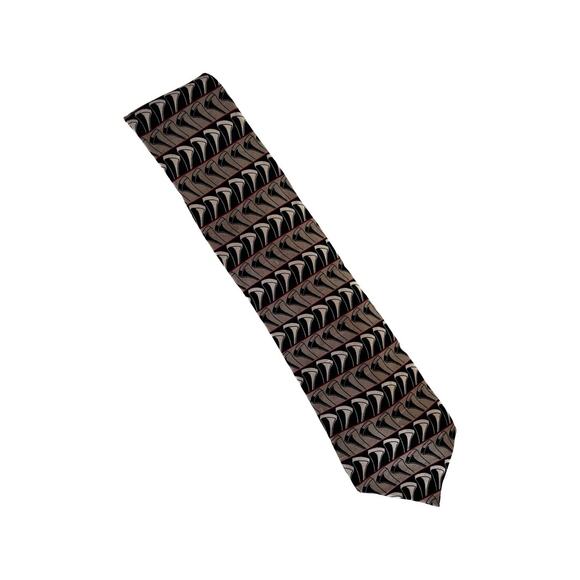 Vintage RM Style Striped Tees 90s Silk Necktie - Picture 1 of 5